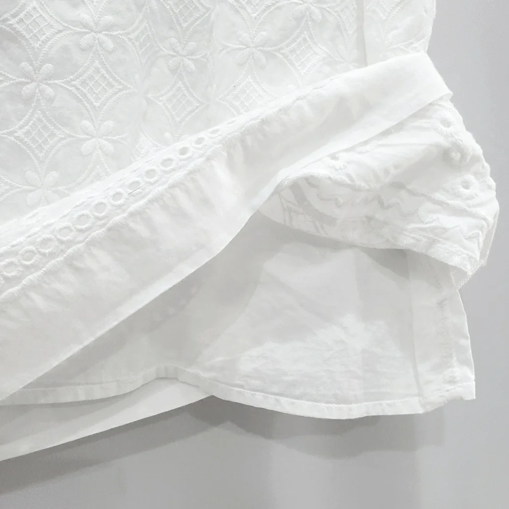 NEW Talbots Embroidered Eyelet Sheath Sleeveless White Dress sz 6P - Picture 11 of 16